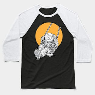 Happy Skull Astronaut Baseball T-Shirt